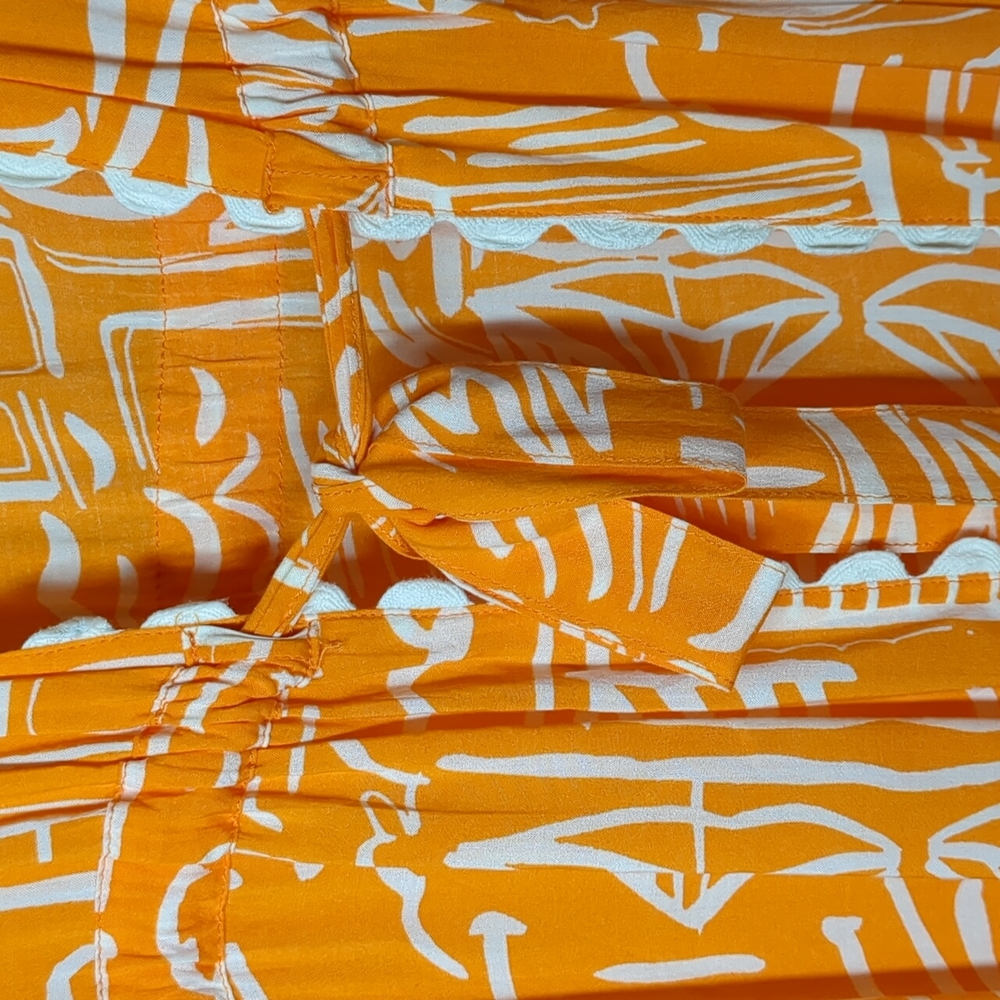 Blue Island Orange Duster Beach Swim Cruise Cover up - Picture 6 of 16